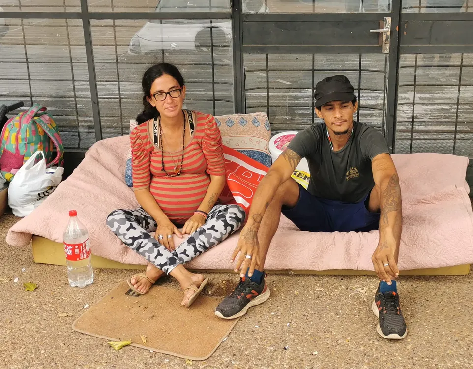 pareja en situación de calle