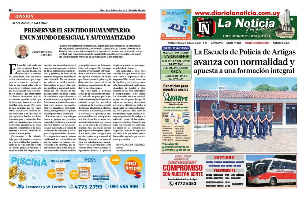 DIARIO de 12 PAGINAS TODOS LOS DIAS 28-01-2026