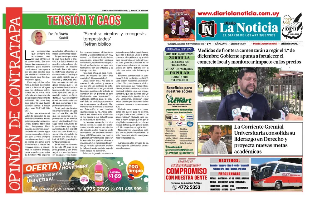 DIARIO de 12 PAGINAS TODOS LOS DIAS 20